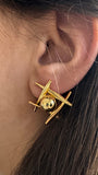 Boucles d’oreilles "Épure" – L’Art du Design Géométrique  en acier inoxydable