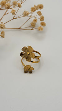 Justine | Bague Ajustable En Acier Inoxydable